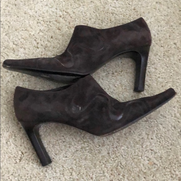 Brown suede/Italian leather bootie by Paloma sz 8 - Picture 5 of 5